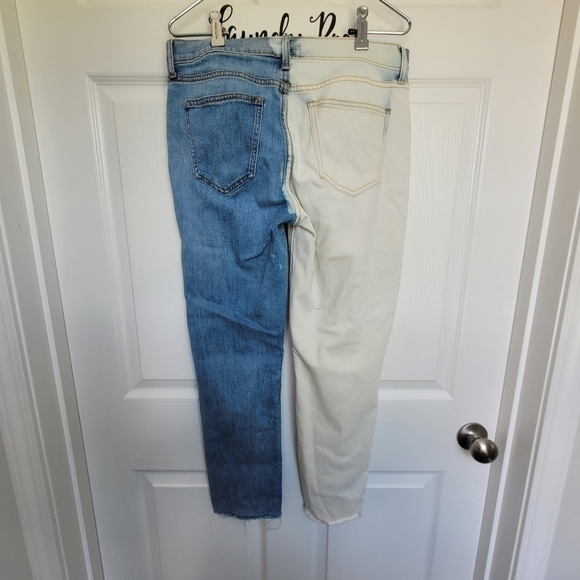 Old Navy 90s The Power Jean Perfect‎ Straight Ankle Bleached Leg Women's Size 8 - Picture 3 of 15